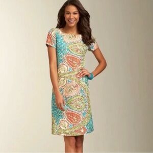 Talbots Multicolor Paisley Dress